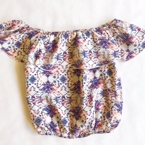 Bershka Girl Cold Shoulder Top